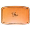 Faux Leather Engravable Patch - Curved Rectangle Thumbnail