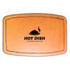 Faux Leather Engravable Patch - Curved Rectangle Thumbnail