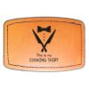 Faux Leather Engravable Patch - Curved Rectangle Thumbnail