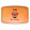 Faux Leather Engravable Patch - Curved Rectangle Thumbnail