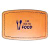 Faux Leather Engravable Patch - Curved Rectangle Thumbnail