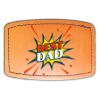 Faux Leather Engravable Patch - Curved Rectangle Thumbnail