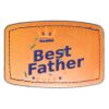 Faux Leather Engravable Patch - Curved Rectangle Thumbnail