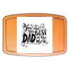 Faux Leather Engravable Patch - Curved Rectangle Thumbnail