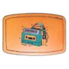 Faux Leather Engravable Patch - Curved Rectangle Thumbnail