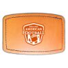 Faux Leather Engravable Patch - Curved Rectangle Thumbnail