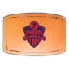 Faux Leather Engravable Patch - Curved Rectangle Thumbnail