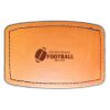 Faux Leather Engravable Patch - Curved Rectangle Thumbnail