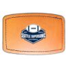 Faux Leather Engravable Patch - Curved Rectangle Thumbnail