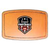 Faux Leather Engravable Patch - Curved Rectangle Thumbnail