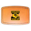 Faux Leather Engravable Patch - Curved Rectangle Thumbnail