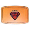 Faux Leather Engravable Patch - Curved Rectangle Thumbnail