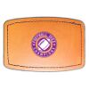 Faux Leather Engravable Patch - Curved Rectangle Thumbnail