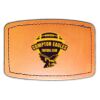 Faux Leather Engravable Patch - Curved Rectangle Thumbnail