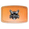 Faux Leather Engravable Patch - Curved Rectangle Thumbnail