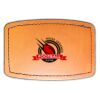 Faux Leather Engravable Patch - Curved Rectangle Thumbnail