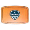 Faux Leather Engravable Patch - Curved Rectangle Thumbnail