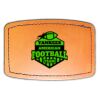 Faux Leather Engravable Patch - Curved Rectangle Thumbnail