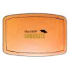 Faux Leather Engravable Patch - Curved Rectangle Thumbnail