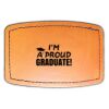 Faux Leather Engravable Patch - Curved Rectangle Thumbnail