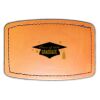 Faux Leather Engravable Patch - Curved Rectangle Thumbnail