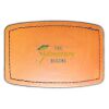 Faux Leather Engravable Patch - Curved Rectangle Thumbnail