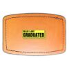 Faux Leather Engravable Patch - Curved Rectangle Thumbnail