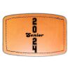 Faux Leather Engravable Patch - Curved Rectangle Thumbnail