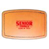 Faux Leather Engravable Patch - Curved Rectangle Thumbnail