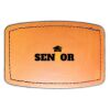 Faux Leather Engravable Patch - Curved Rectangle Thumbnail
