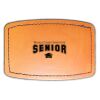 Faux Leather Engravable Patch - Curved Rectangle Thumbnail