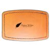 Faux Leather Engravable Patch - Curved Rectangle Thumbnail