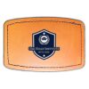 Faux Leather Engravable Patch - Curved Rectangle Thumbnail