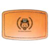 Faux Leather Engravable Patch - Curved Rectangle Thumbnail