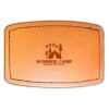 Faux Leather Engravable Patch - Curved Rectangle Thumbnail