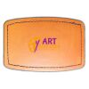 Faux Leather Engravable Patch - Curved Rectangle Thumbnail