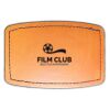Faux Leather Engravable Patch - Curved Rectangle Thumbnail