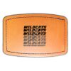 Faux Leather Engravable Patch - Curved Rectangle Thumbnail