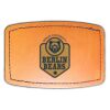 Faux Leather Engravable Patch - Curved Rectangle Thumbnail