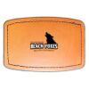 Faux Leather Engravable Patch - Curved Rectangle Thumbnail