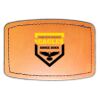 Faux Leather Engravable Patch - Curved Rectangle Thumbnail