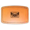 Faux Leather Engravable Patch - Curved Rectangle Thumbnail
