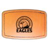 Faux Leather Engravable Patch - Curved Rectangle Thumbnail