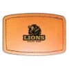 Faux Leather Engravable Patch - Curved Rectangle Thumbnail