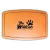 Faux Leather Engravable Patch - Curved Rectangle Thumbnail