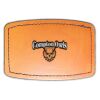 Faux Leather Engravable Patch - Curved Rectangle Thumbnail