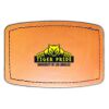 Faux Leather Engravable Patch - Curved Rectangle Thumbnail
