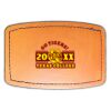 Faux Leather Engravable Patch - Curved Rectangle Thumbnail
