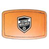 Faux Leather Engravable Patch - Curved Rectangle Thumbnail