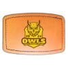 Faux Leather Engravable Patch - Curved Rectangle Thumbnail